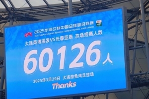 开云体育-中超第一主场?大连英博队史中超首个主场,现场球迷60126人